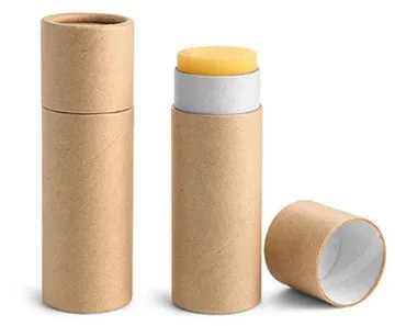 Cosmetics craft paper deodorant push up tube