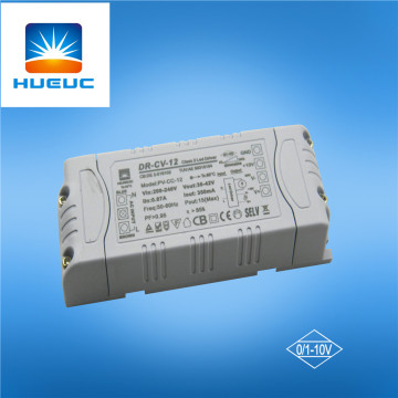 12w 0-10v dimmable constant current led driver