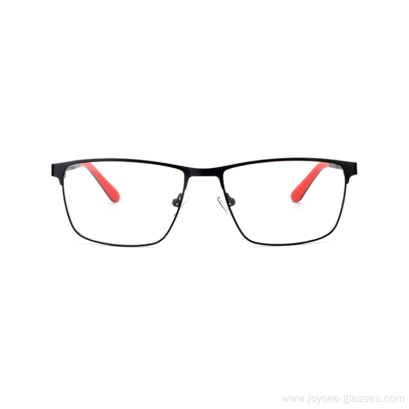 In-Stock Unisex Stylish Latest Rectangle Lightweight Metal Optical Frames Eyewear