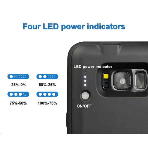 4000mAh Samsung S8 cell phone charger case