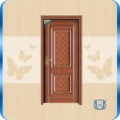 PZ-512B Golden Wood Color Solid wooden doors nature teak wood main door designs
