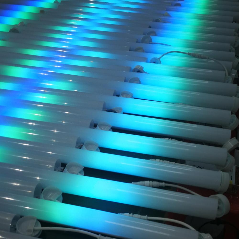 دکوراسیون سقفی روشنایی لوله LED رنگارنگ DMX512