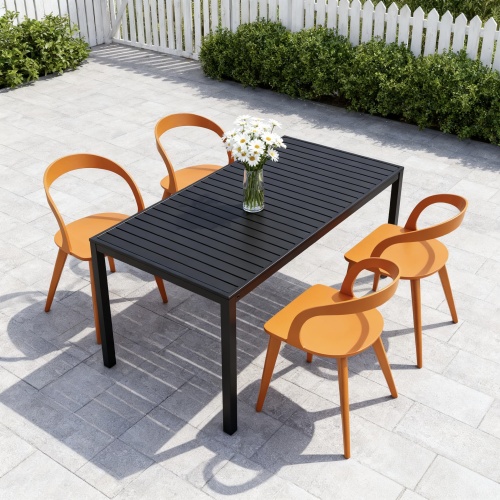 outdoor chair Innovative Design with Curved Backrest