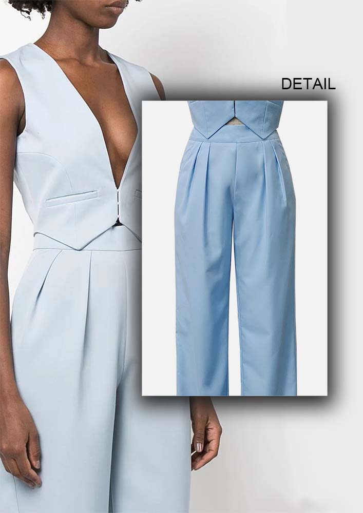 Office Ladies Oversized High Waisted Tapered Trousers