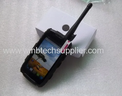 Nfc Rugged Phone Walkie Talkie 4inch Android 4.2 Quad Core Rugged Phone 