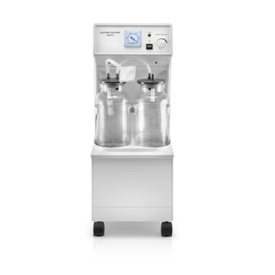 Price and Details of Medical Portable High Vacuum High Flow Double Bottle Suction Pump and Machine