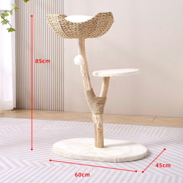 Natural Cat Scratching Post House All-in-One