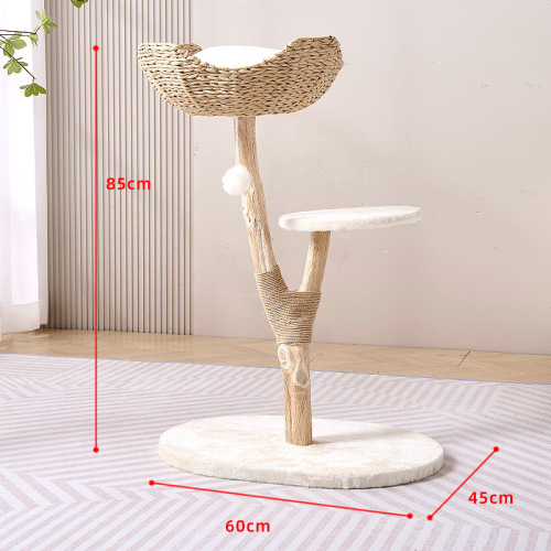Natural Cat Scratching Post House All-in-One