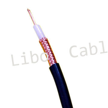 Braided Rg58a/u Coaxial Cable, 50 Ohm Cable With Low Signal Loss For Cctv, Broadcast
