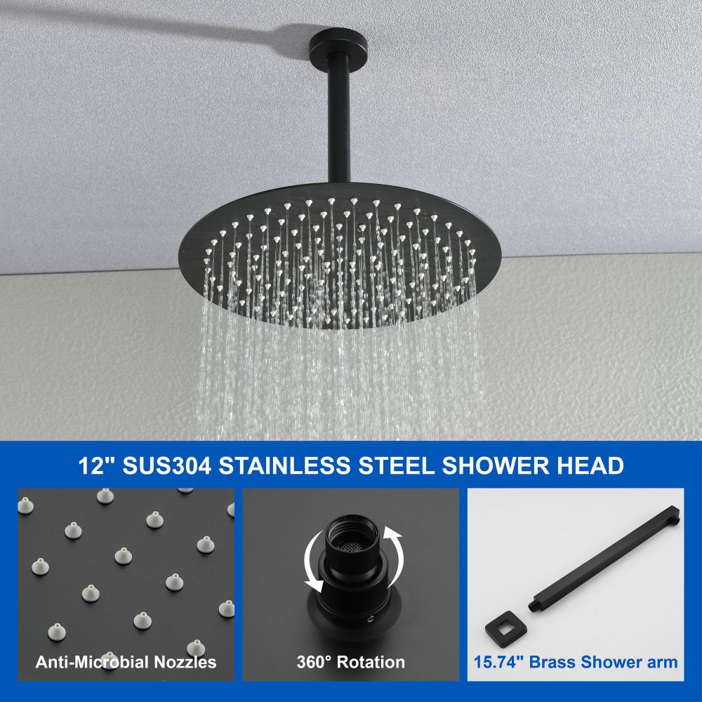 Ceiling Mounted Shower Set 88053b 12 8