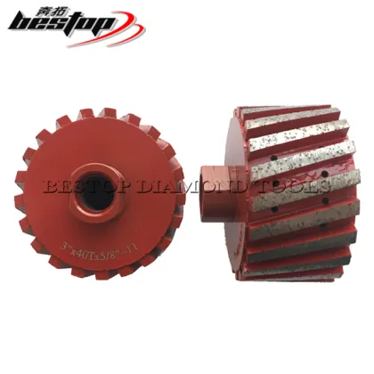 3 Inch Segmented Zero Tolerance Diamond Grinding Drum Wheel