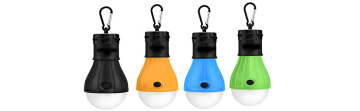 Tent with Light Bulbs - Rechargeable Camping Lantern