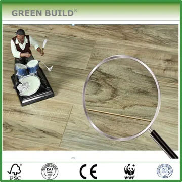 Anti-Slip Walnut Handscraped Natural Laminate Wood Flooring