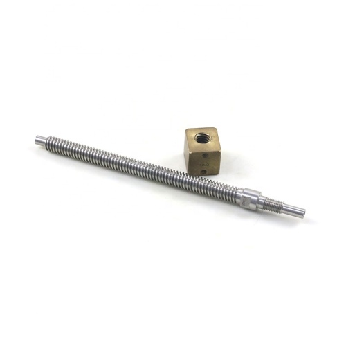 Trapezoidal lead screw diameter 10mm lead 02mm
