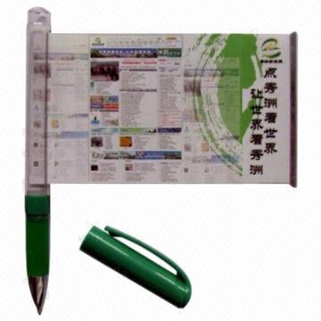 Promotional Banner Pen with Cap, 14.6 x 1.1cm Length