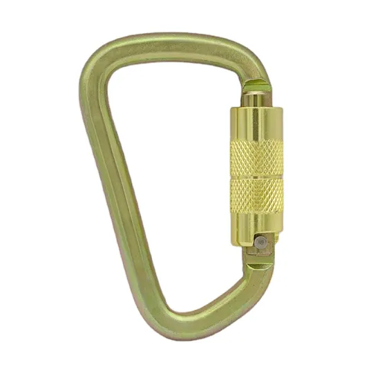 30KN D-Shape Carabiners: Heat Treated Safety Hooks for Aerial Work