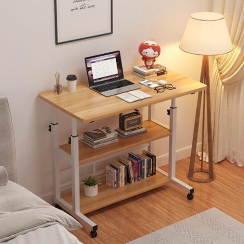 Movable Solid Wood Office Desk