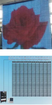 Led Rolling curtain screen