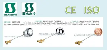 SS10080 water tank float valve brass regulative floating ball valve stainless steel ball