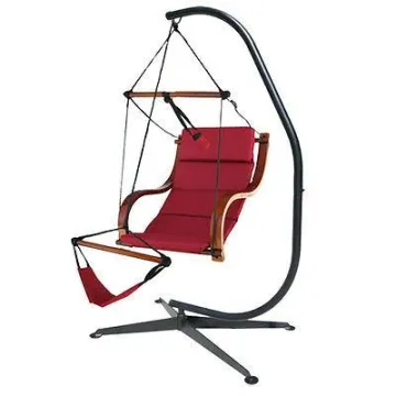Hot sale Hammock Chairs C Shape Black Steel Hanging Chair Stand cheap