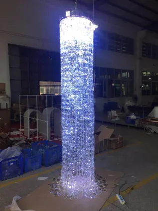 Luxury K9 Crystal Long Ceiling Pendant Light