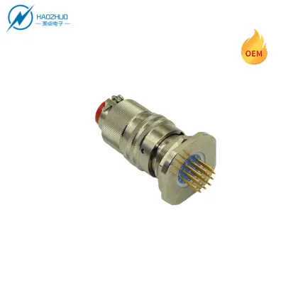 Y50X Aluminum Waterproof Circular Connector Jam Nut Cable Head Power Connectors