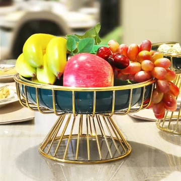 Luxury Gold Decorative Home Accessories - Round Tray for Tea, Coffee, and Wine Serving