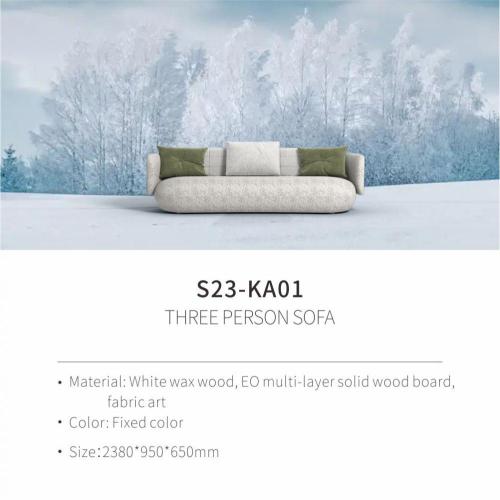 fabric corner sofa Contemporary three-seater fabric sofa Factory