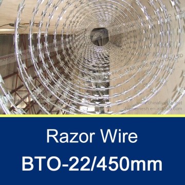 Razor Barbed Tape Wire Factory 450mm