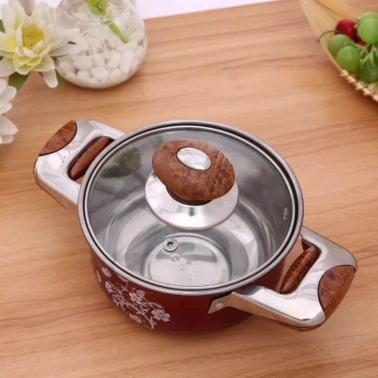 American Style Cookware Stainless Steel Pot with Bakelite Handle Cookware Set