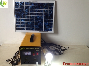 15W Portable Solar Mobile Power System for Camping, Household Use