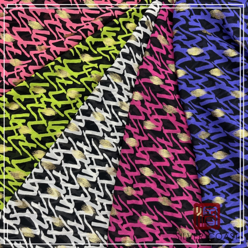 Colorful Chiffon Fabric