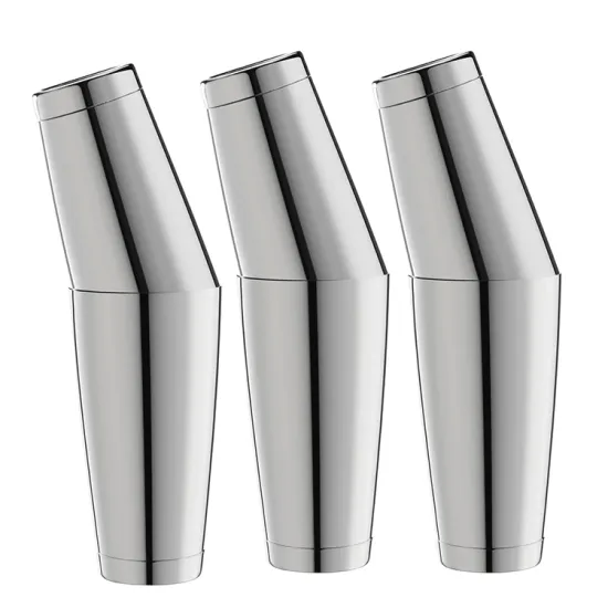 Custom Sublimation Hyri Stainless Steel Bar Set: Boston Shaker, Cocktail Maker, and Colorful Shaker Cups