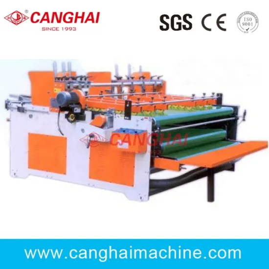 Manual corrugated carton foldig gluing machine