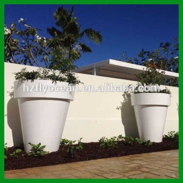 FO-306 Round Tapered Fiberglass Planter for Decoration