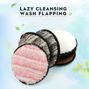Wholesale Cleansing Puff Velvet Surface Microfiber Double