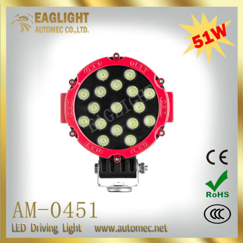 Factory price cheap used 6.3 inch IP 67 51W auto 12v led driving lights