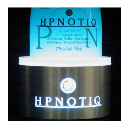 LED Illuminated Patron Tequila Bottle Display Stand