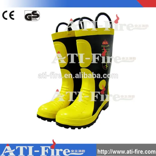 Fire Proof Rubber Fire Shoes With Steel Toe,fire Proof Safety Shoes