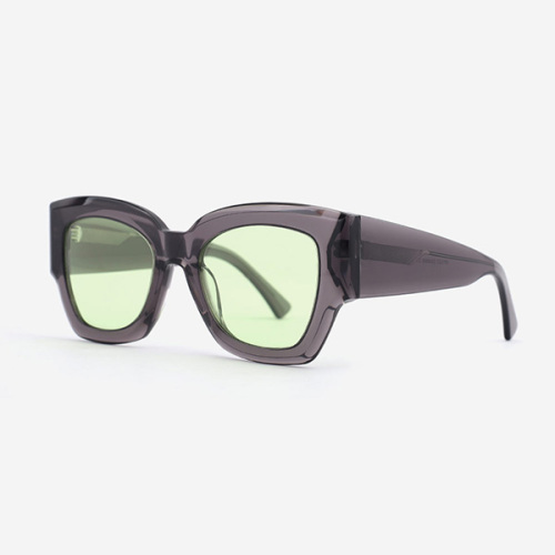 Cat-eye and Dimensional Acetate Female Sunglasses