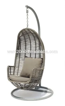 Steel PE Wicker Swing Chair