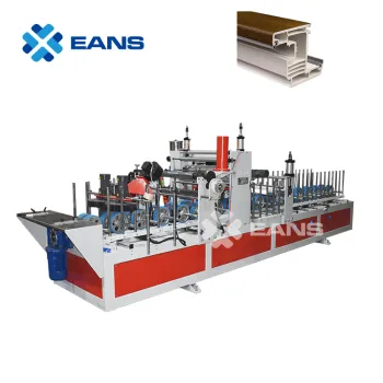 PUR Hot Melt WPC UPVC PVC Door Frame Board Window Profile Laminating Machine (300/600 mm)