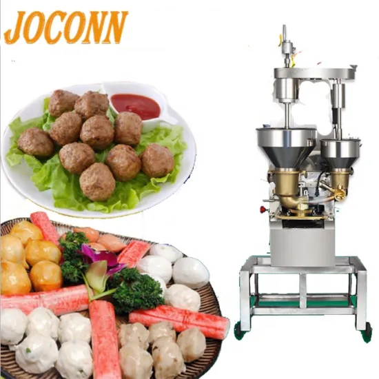 Adjustable Dough Meatball Making Machine - Beef and Vegetable Stuffing Ball Forming Equipment