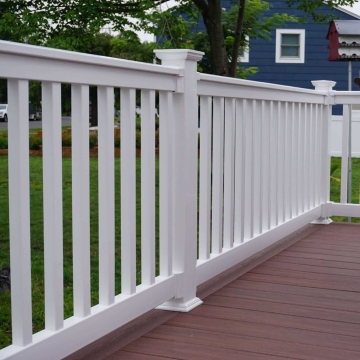 Deck Balcony Railing and Outdoor Stairs PVC Handrail