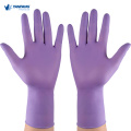 Gants de nitrile jetable sans poudre sans poudre