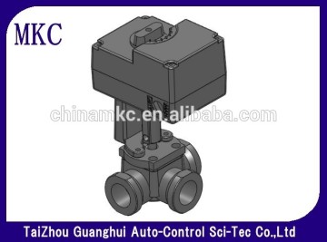 HVAC system rotary cast iron mixing valve