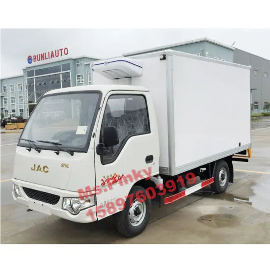 Gasoline Engine JAC Small Refrigerator Box Trucks 2Tons Freezer Trucks for fresh meat and Fish Call Ms.Pinky 0086 1589763919