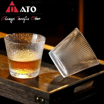 Creative Crystal Glass Whiskey Stripe Wine Glass cup