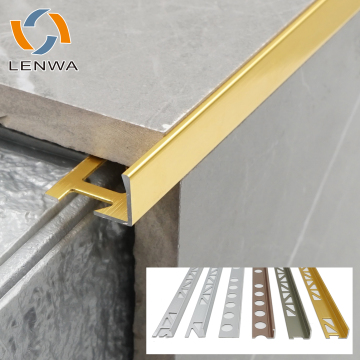 Foshan Jiecheng Lenwa Aluminium L Shape Tile Edge Trim - 10mm/12mm