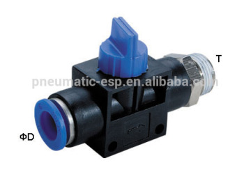 straight fitting thread HVFS hand valves pneumatic fittings